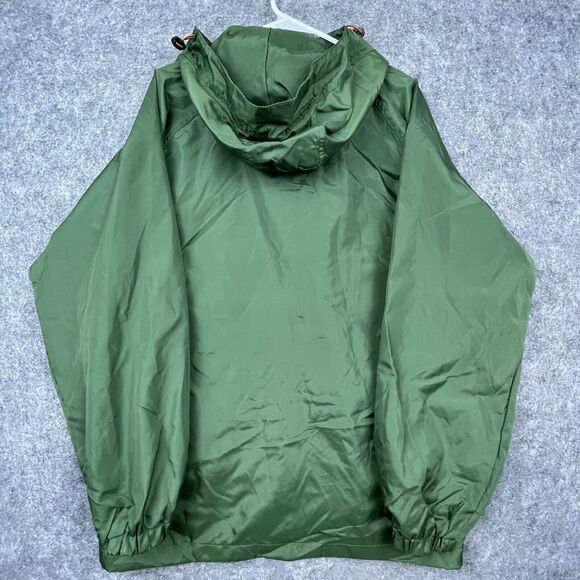 Anglan Jacket Mens XL Green Double Pocket Mountain Anorak Hood Hiking Camping - Picture 3 of 7